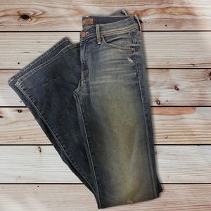 Mother The Cruiser Jeans Lost and Found Flare Distressed *Hem altered * Size 27
